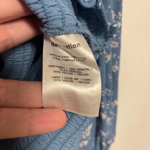 Reformation Blue Floral Blouse - Picture 9 of 9